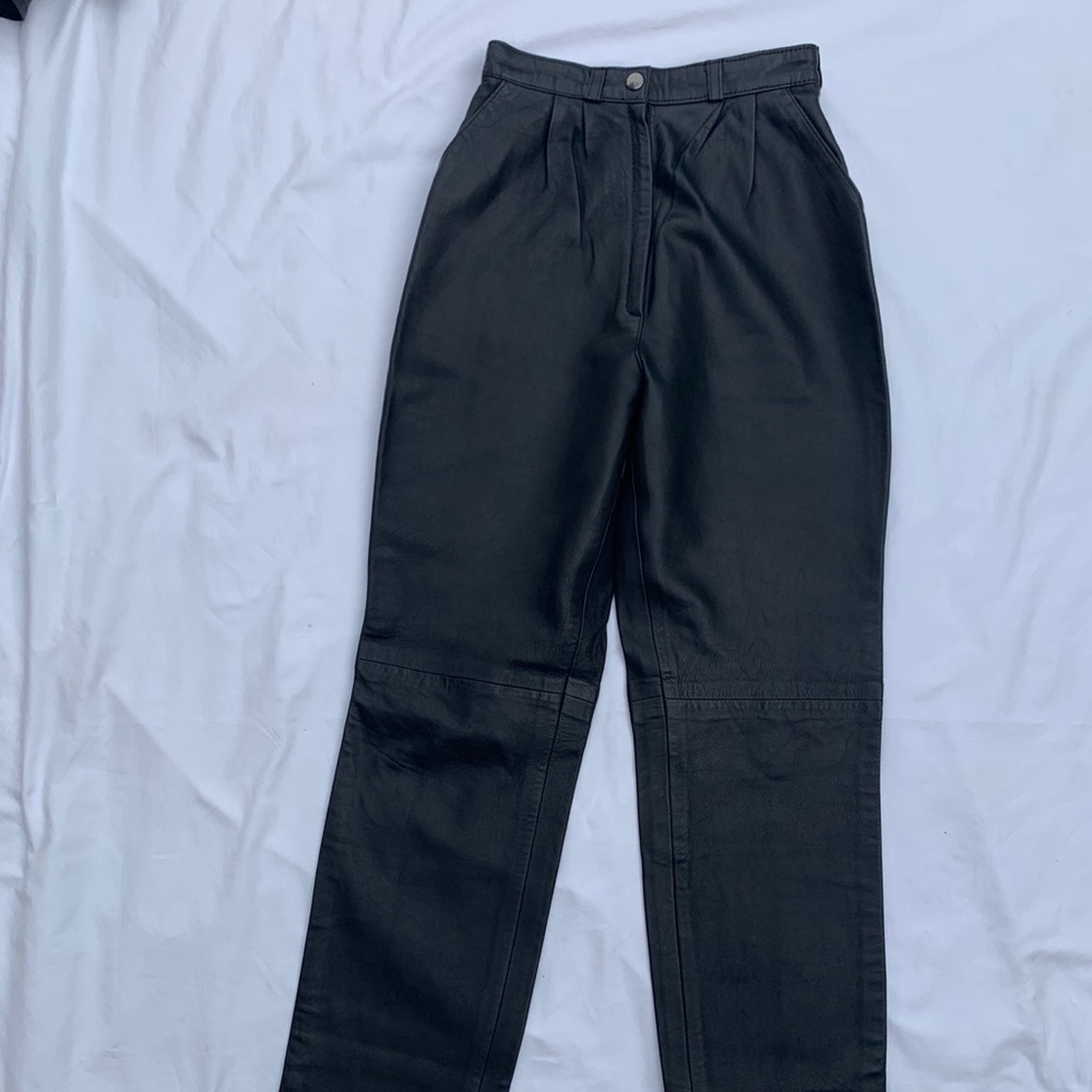 GENUINE LAMBSKIN LEATHER PANTS